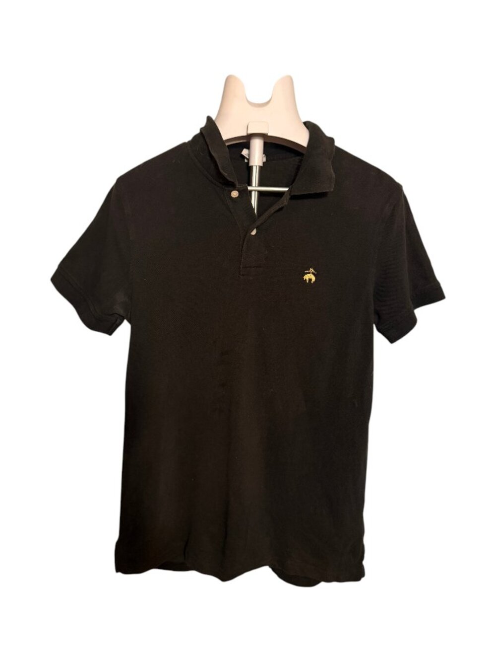 Brooks Brothers 1818 Slim Fit Polo Shirt Medium Black